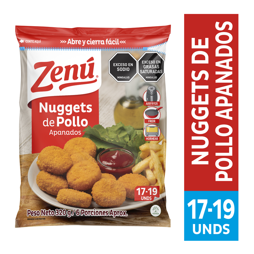 Nuggets Pollo Apanado Zenu  320Gr