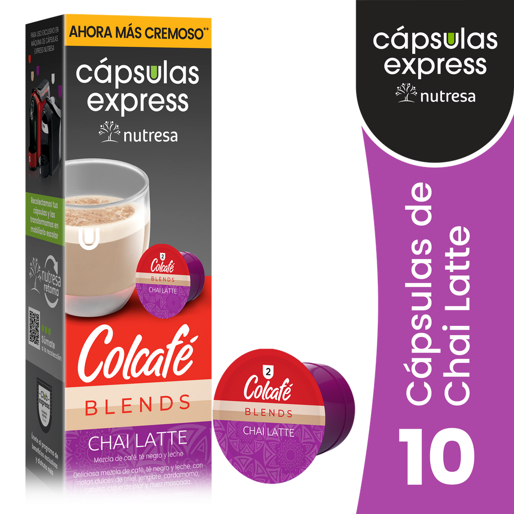 Café Colcafe Chai Latte Cápsula 10 Unidades