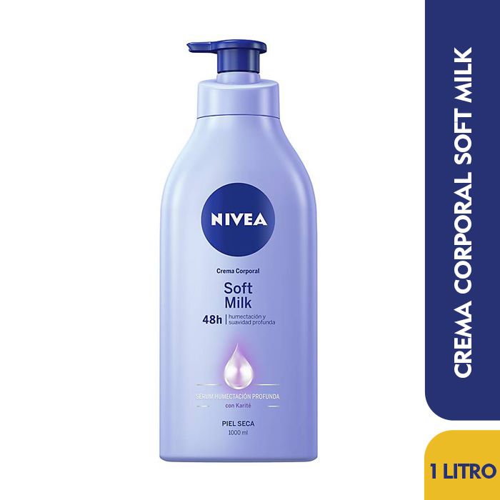 Crema Corporal Nivea Soft Milk 1000Gr