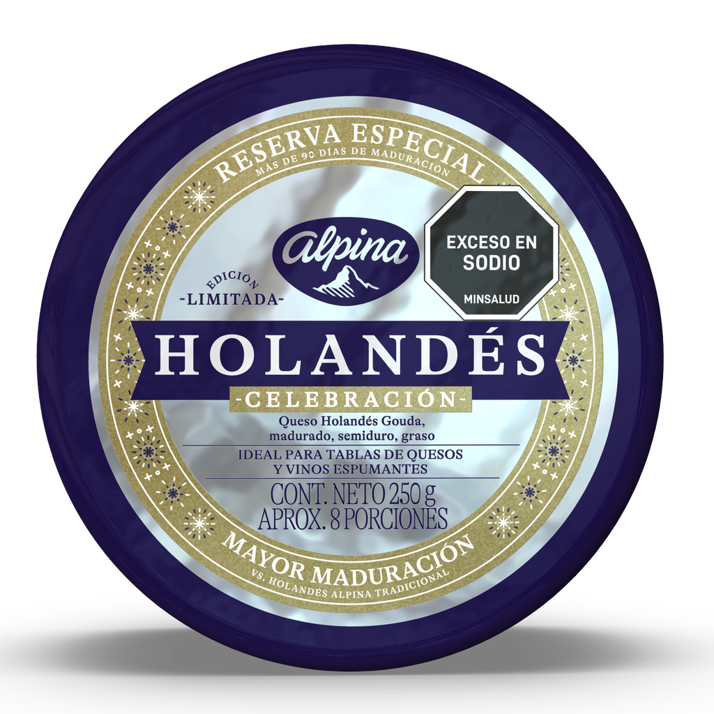 Queso Holandés Alpina Celebración 250Gr