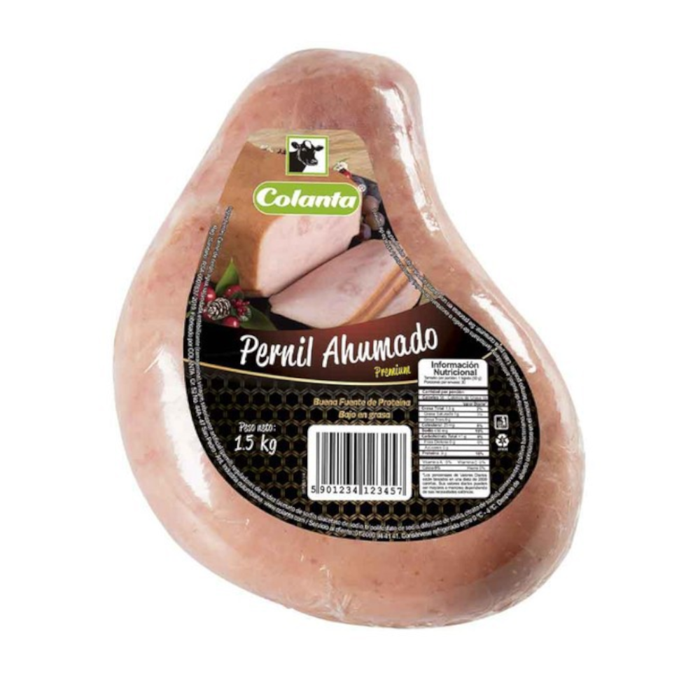 Pernil Cerdo Ahúmado Colanta Navidad 1500Gr