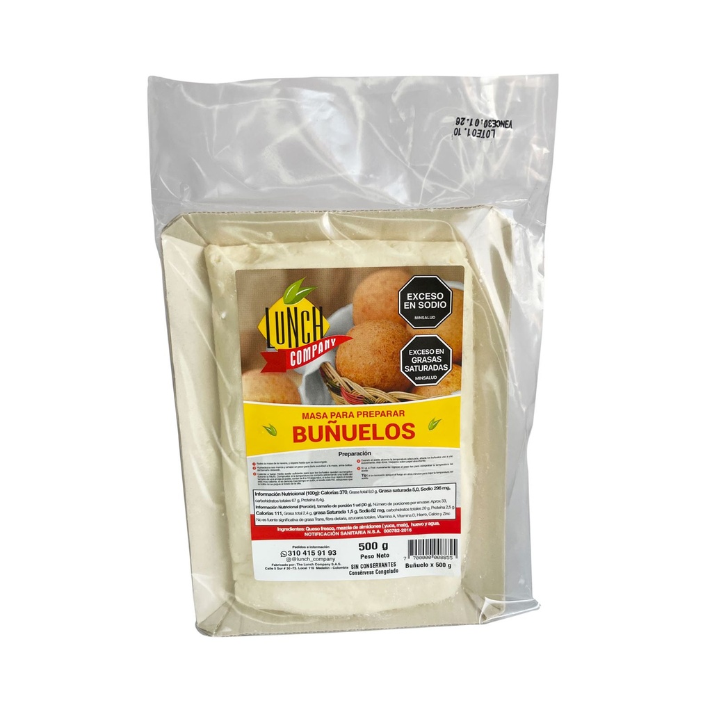 Masa De Buñuelos Lunch Company 500Gr