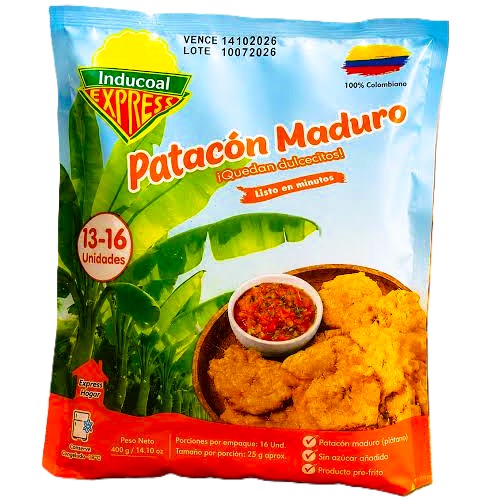 Patacón Maduro Inducoal Express 13-16 Unidades 400Gr