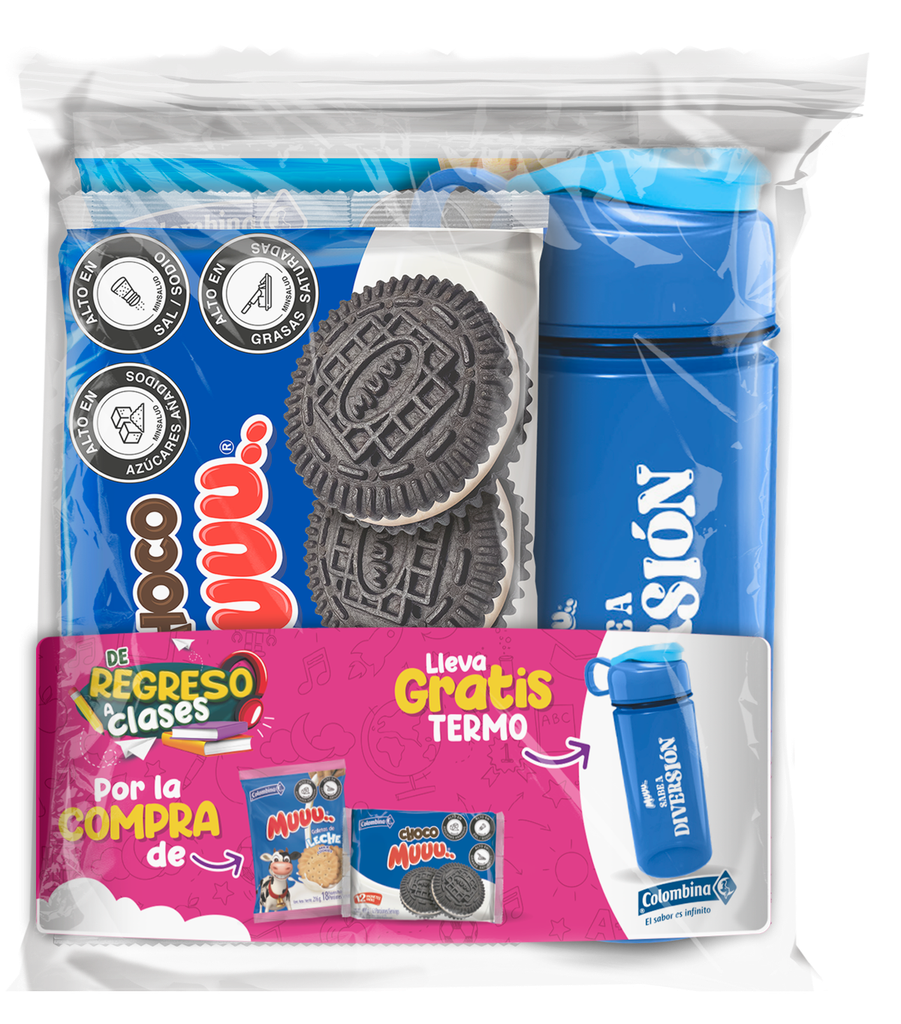Galleta Muuu Chocolate Y Muuu De Leche 624Gr Gratis Termo