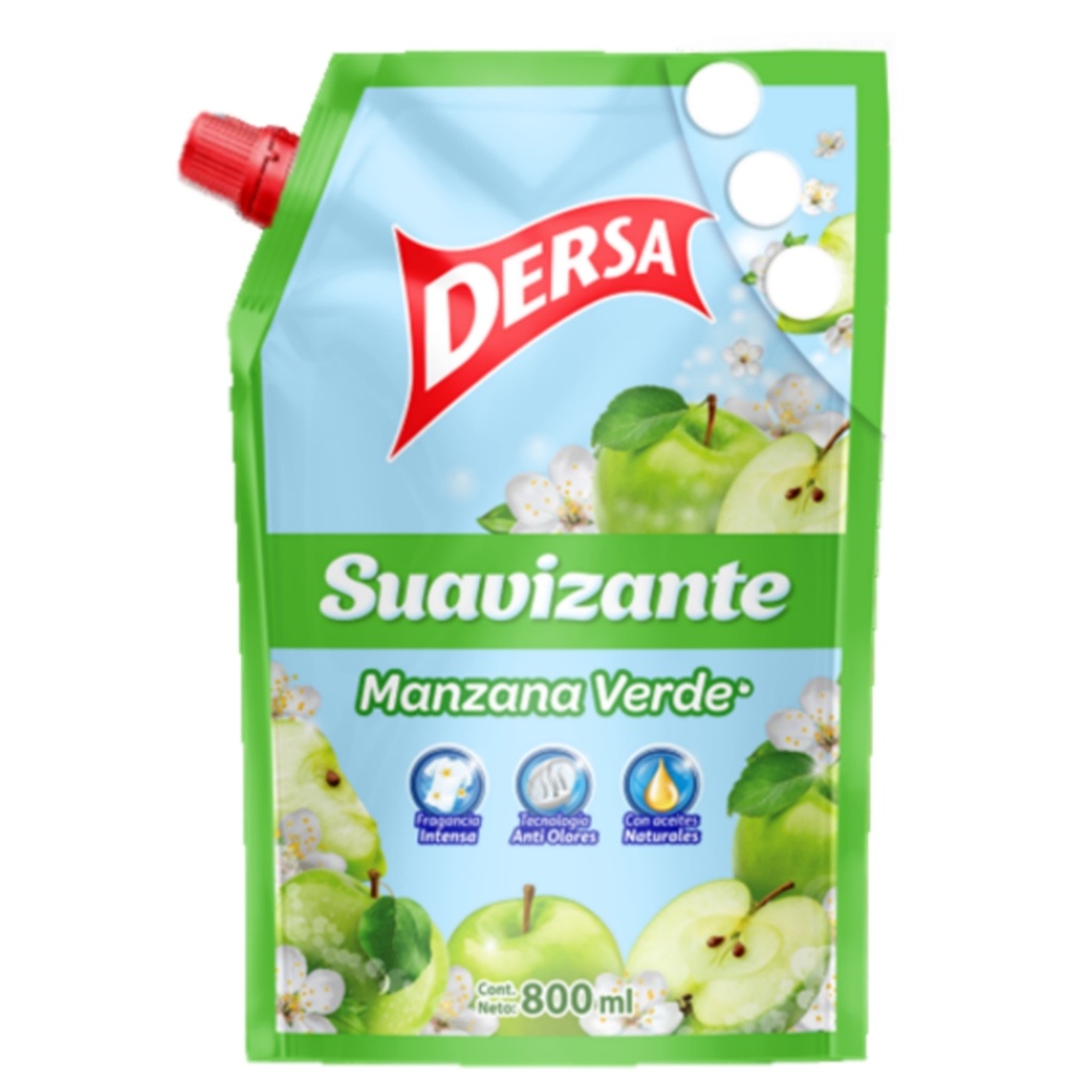 Suavizante Dersa Manzana Verde 800Ml