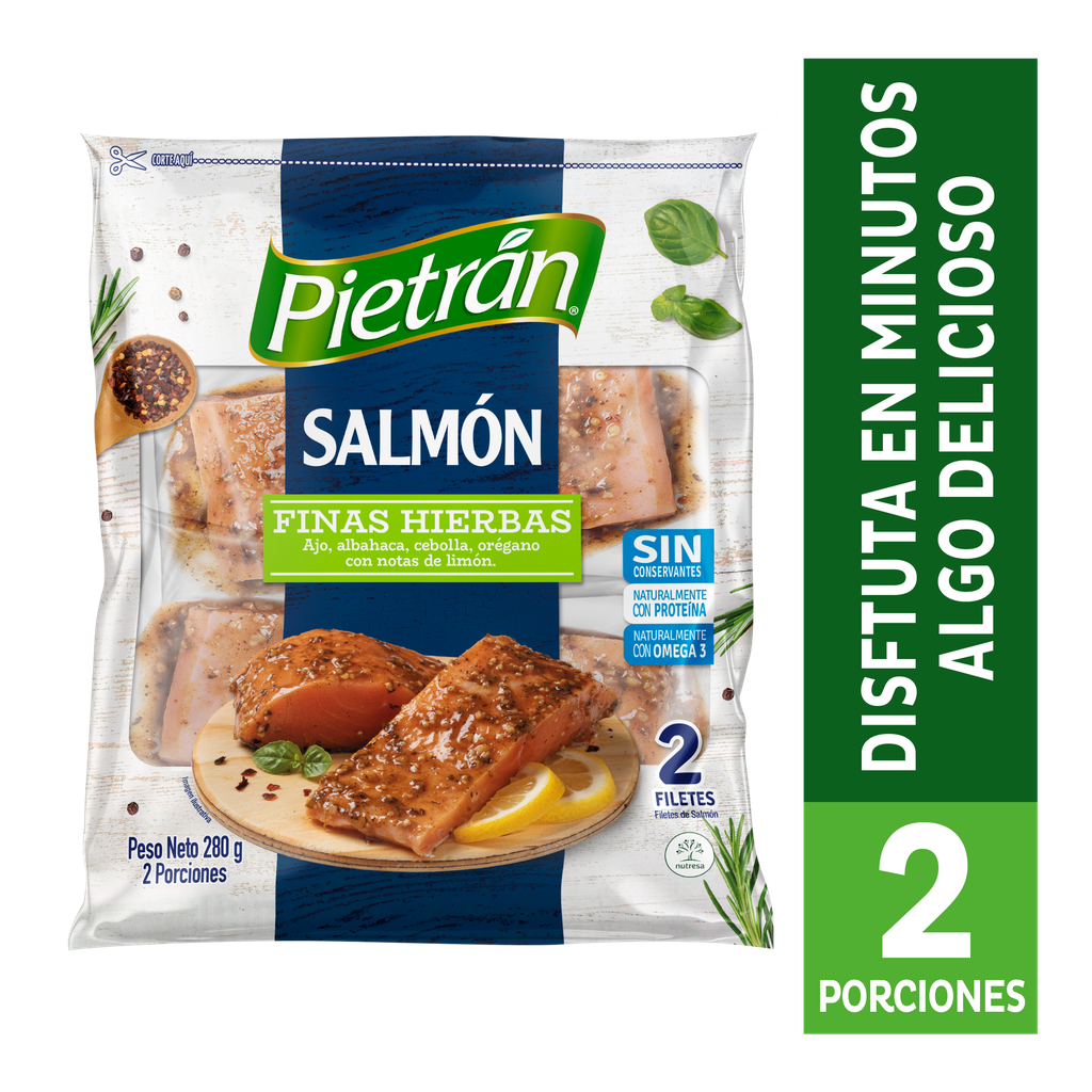 Salmón Finas Hierbas Pietrán 2 Filetes 280Gr