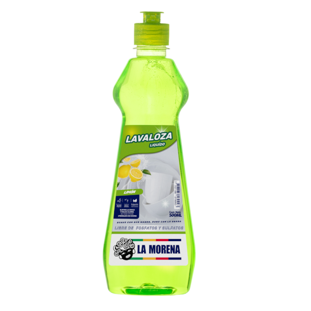 Lava Loza Líquido Limón La Morena 500Ml