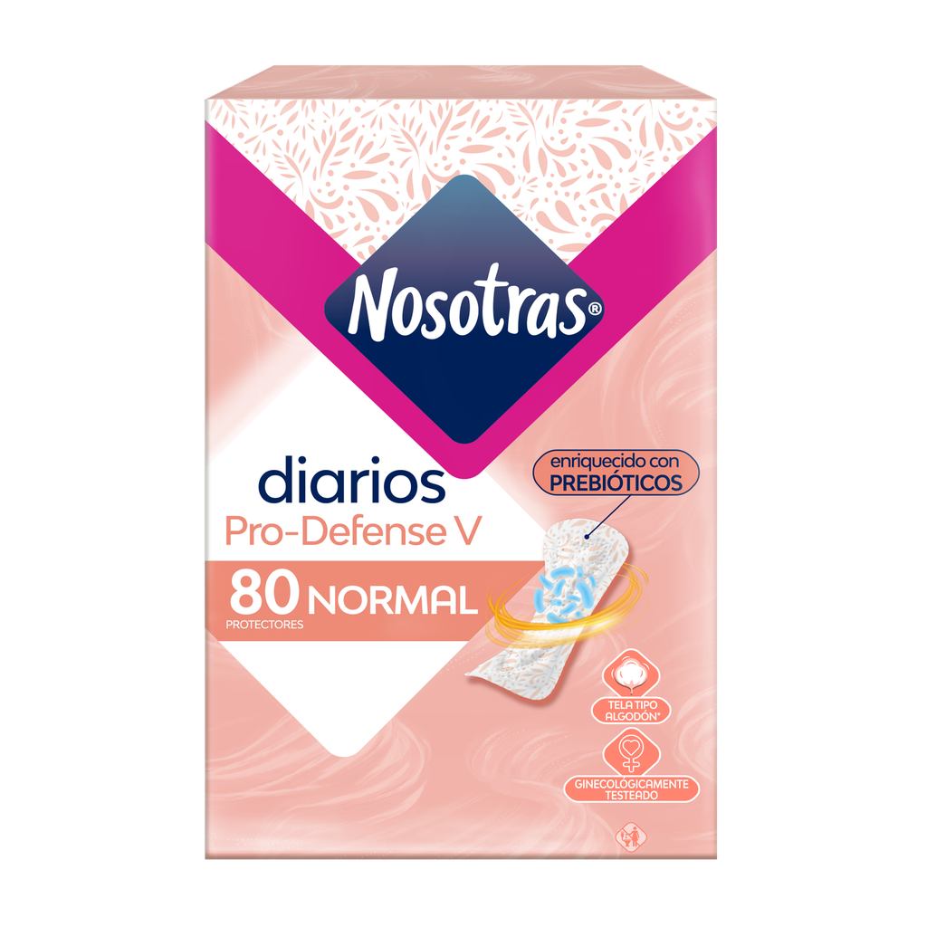 Protectores Nosotras Diarios Pro Defense V Normal 80 Unidades