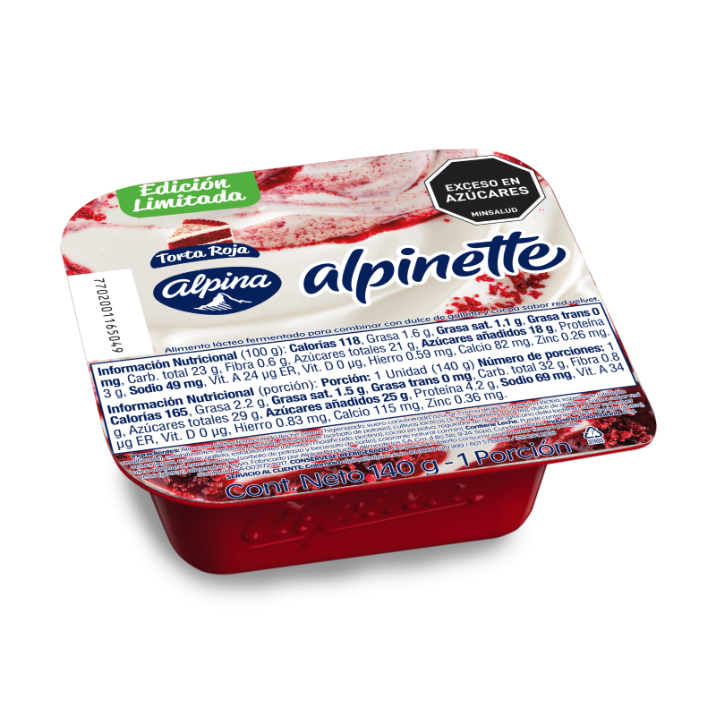 Alpinette Torta Roja 140Gr
