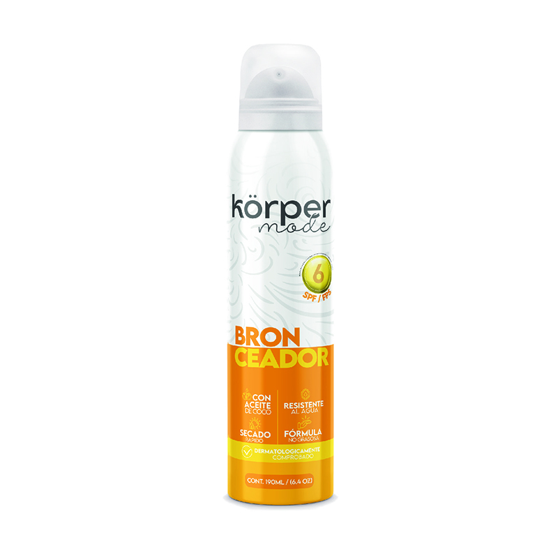 Bronceador Korper Mode Spf6 En Aerosol 190Ml