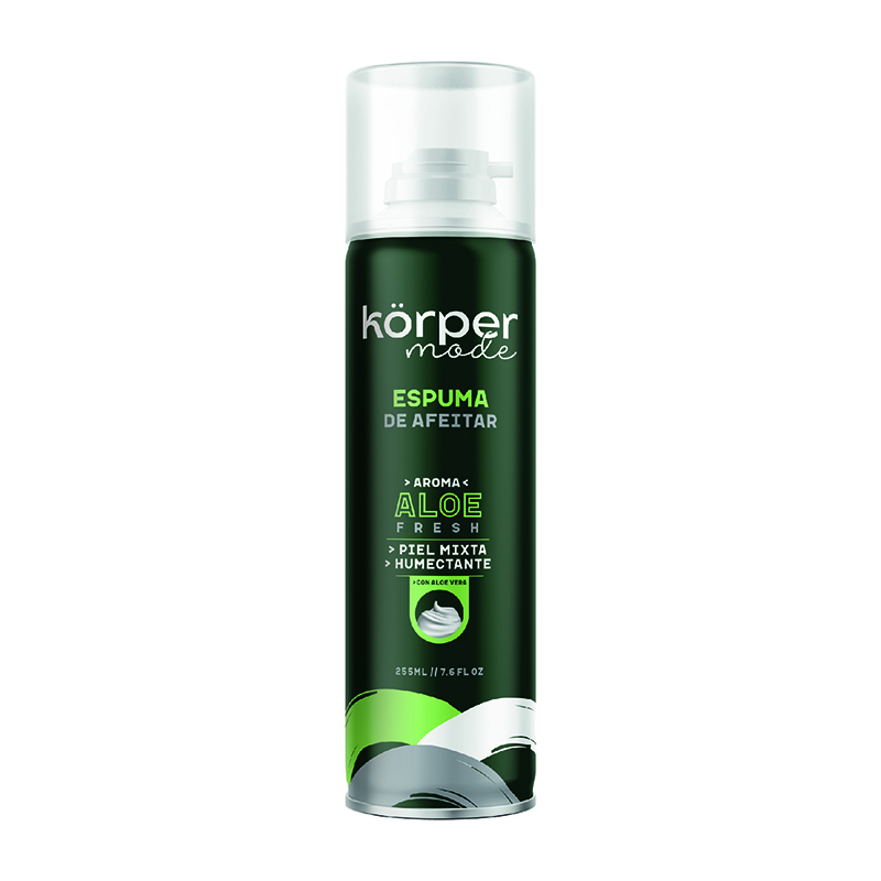 Espuma De Afeitar Korper Mode Aroma Aloe Fresh 255Ml