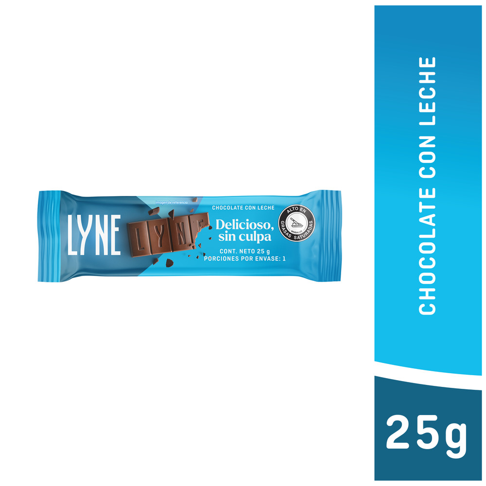 Chocolatina Con Leche Lyne 25Gr