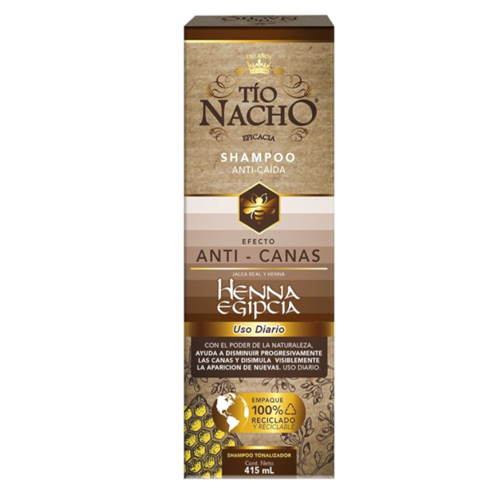 Shampoo Tio Nacho Anti Canas Henna Egipsia 415Ml