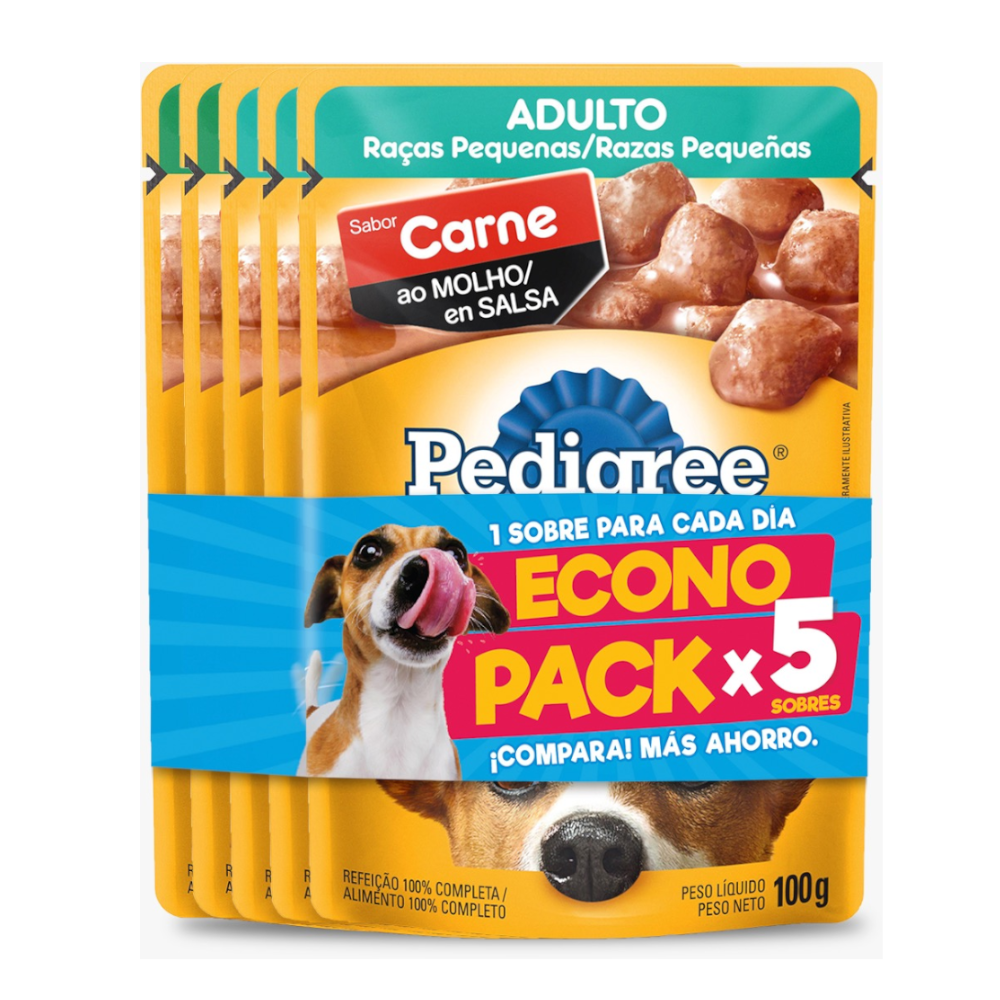 Pedigree Adulto Surtido Econopack  100Gr  5 Unidades