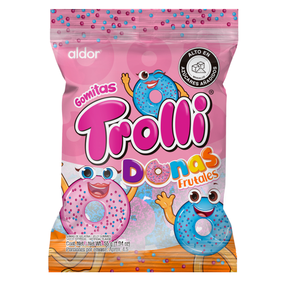 Gomitas Trolli Donas Frutales 55Gr