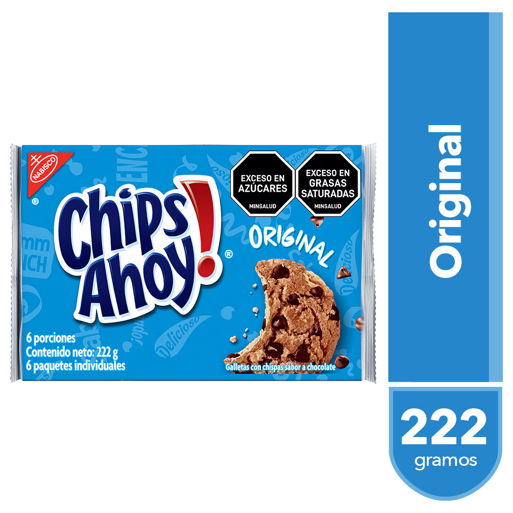 Galletas Chips Ahoy Chispas Chocolate 222Gr