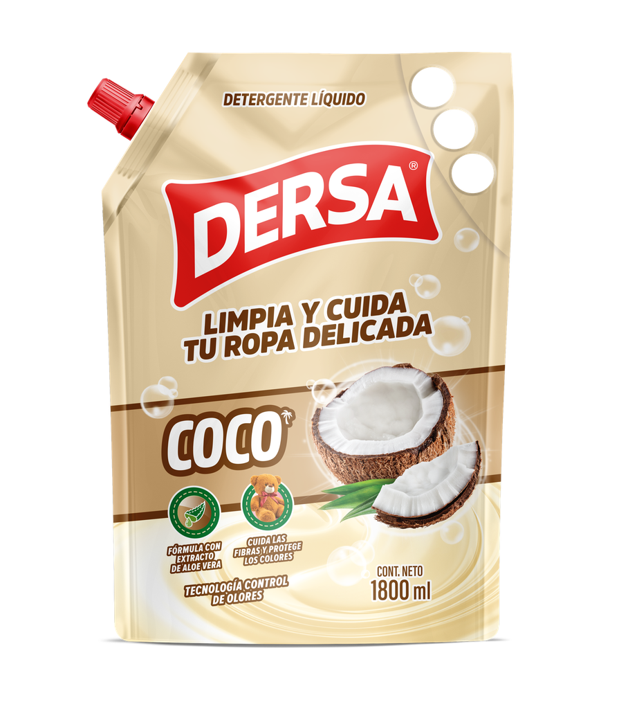 Detergente Liquido Dersa Coco Doypak 1800Ml