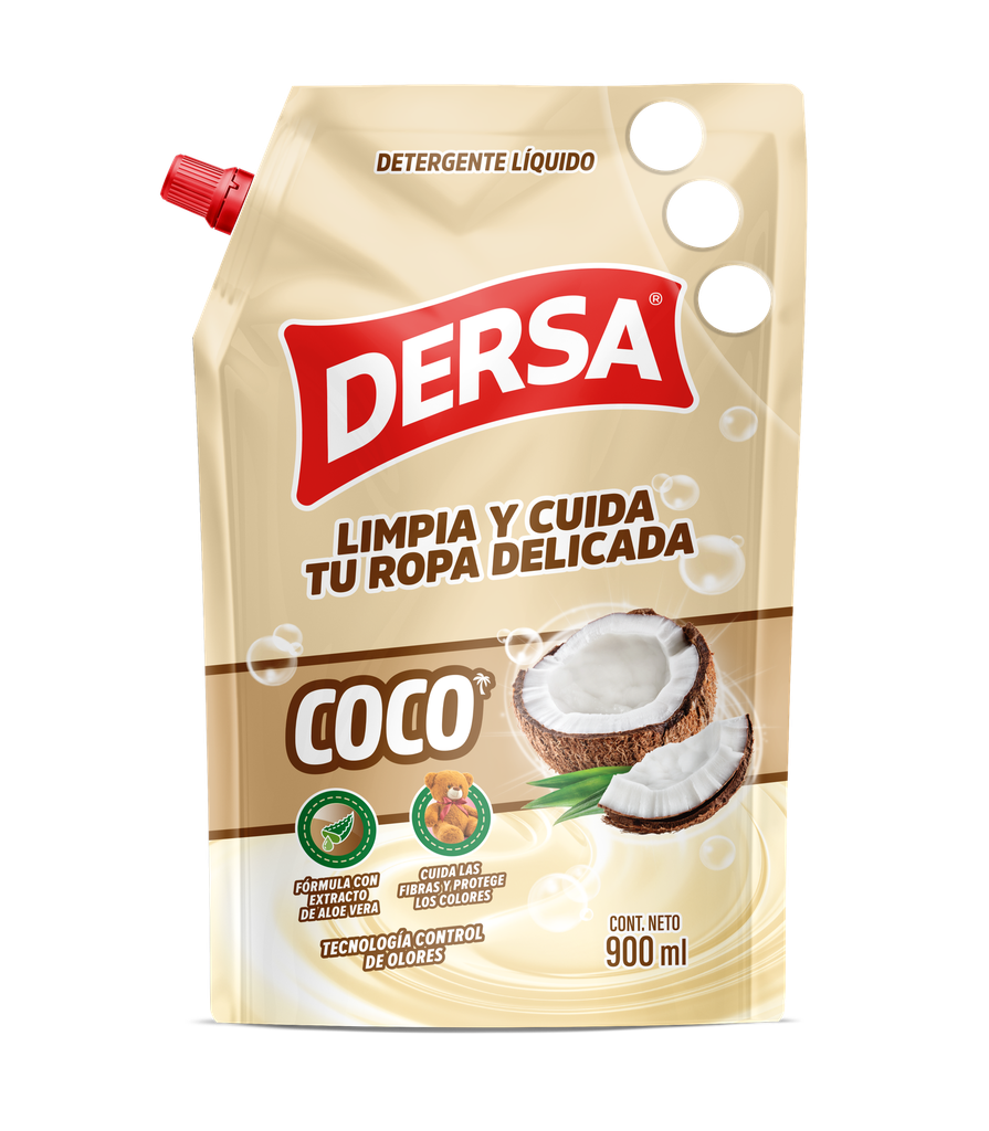Detergente Líquido Dersa Coco Doypak 900Ml