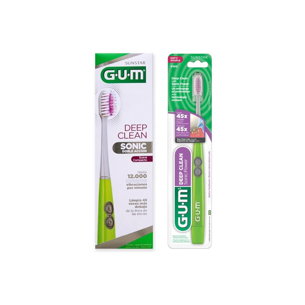 Cepillo Dental Gum Deep Clean Sonic Suave Compact