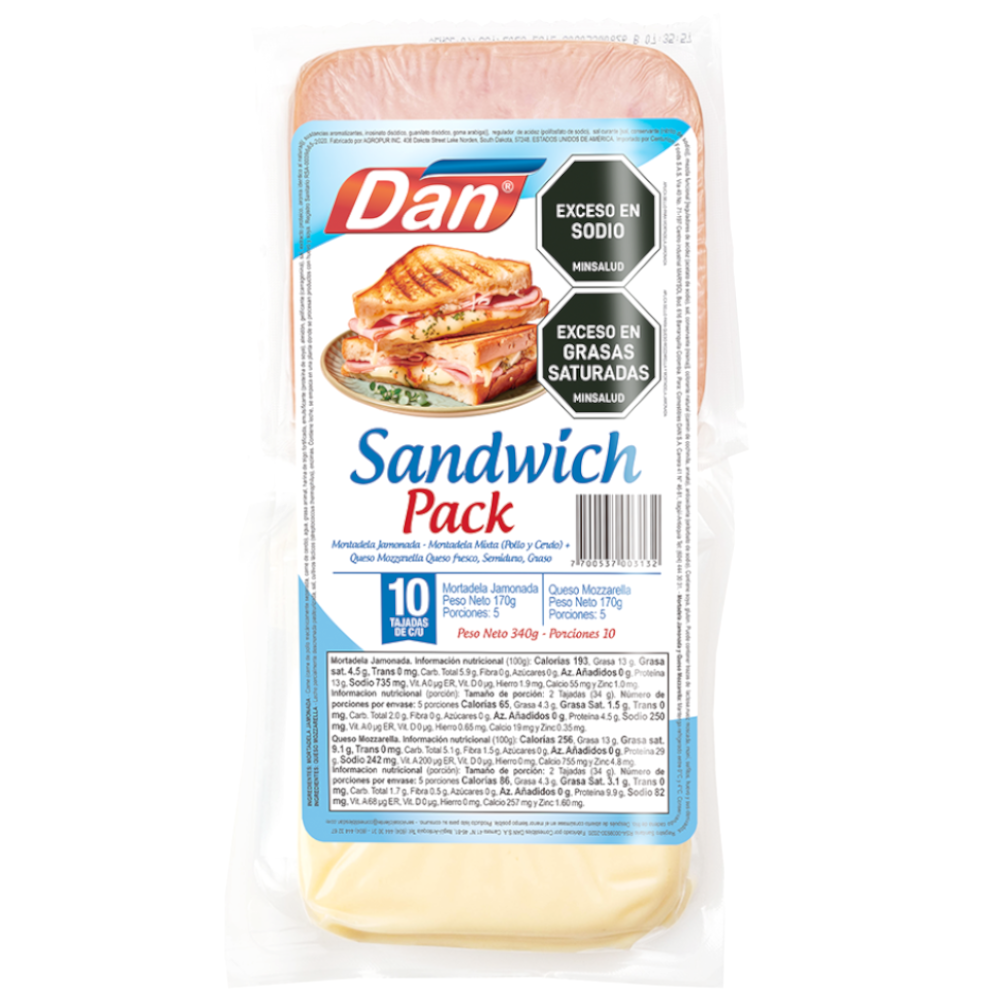 Combo Dan Sandwich Pack  336Gr