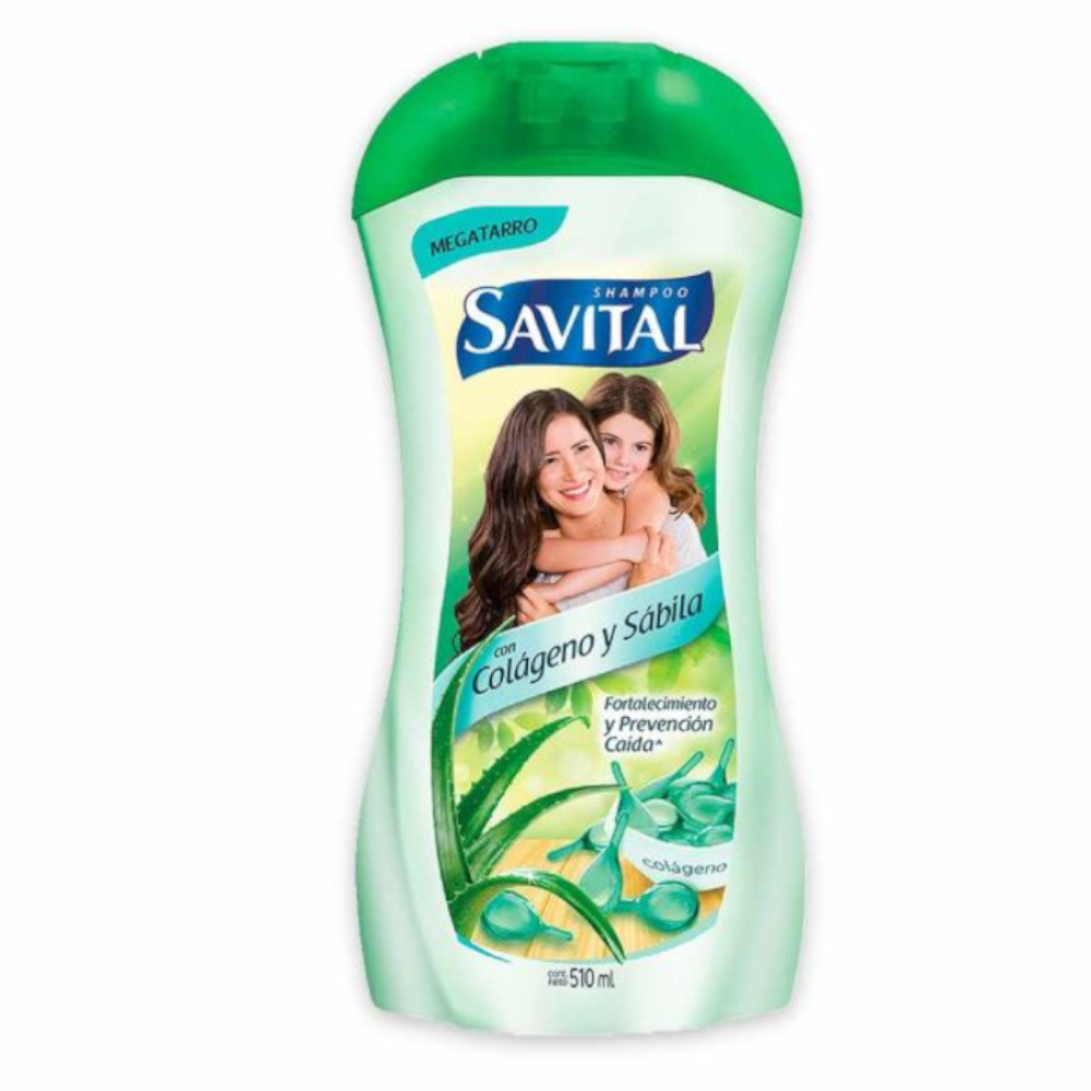 Shampoo Savital Colágeno Y Sábila 510Ml