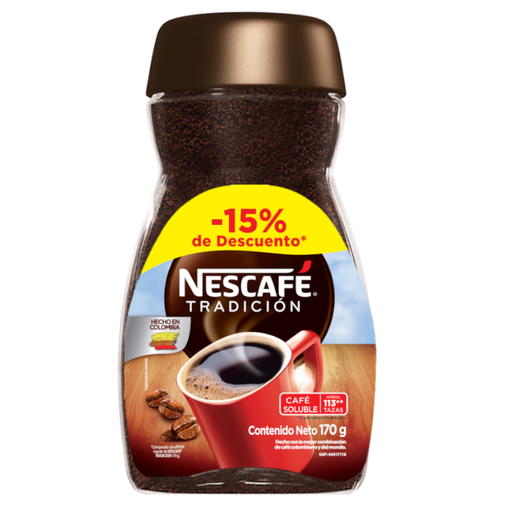 Nescafé Tradición 170Gr Ahorre 15% 