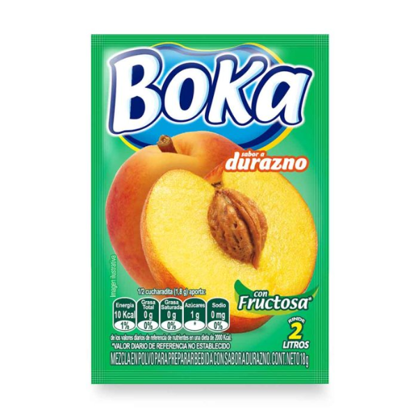 Boka Con Sabor A Durazno18Gr
