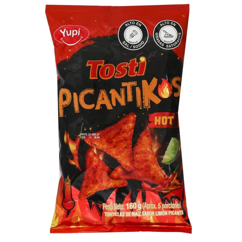 Tosti Picantikos Hot Yupi 160Gr