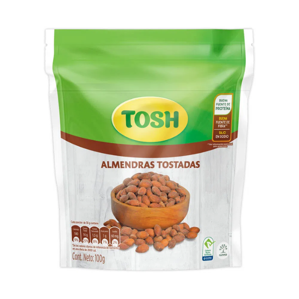 Almendras Tostadas Tosh 100Gr