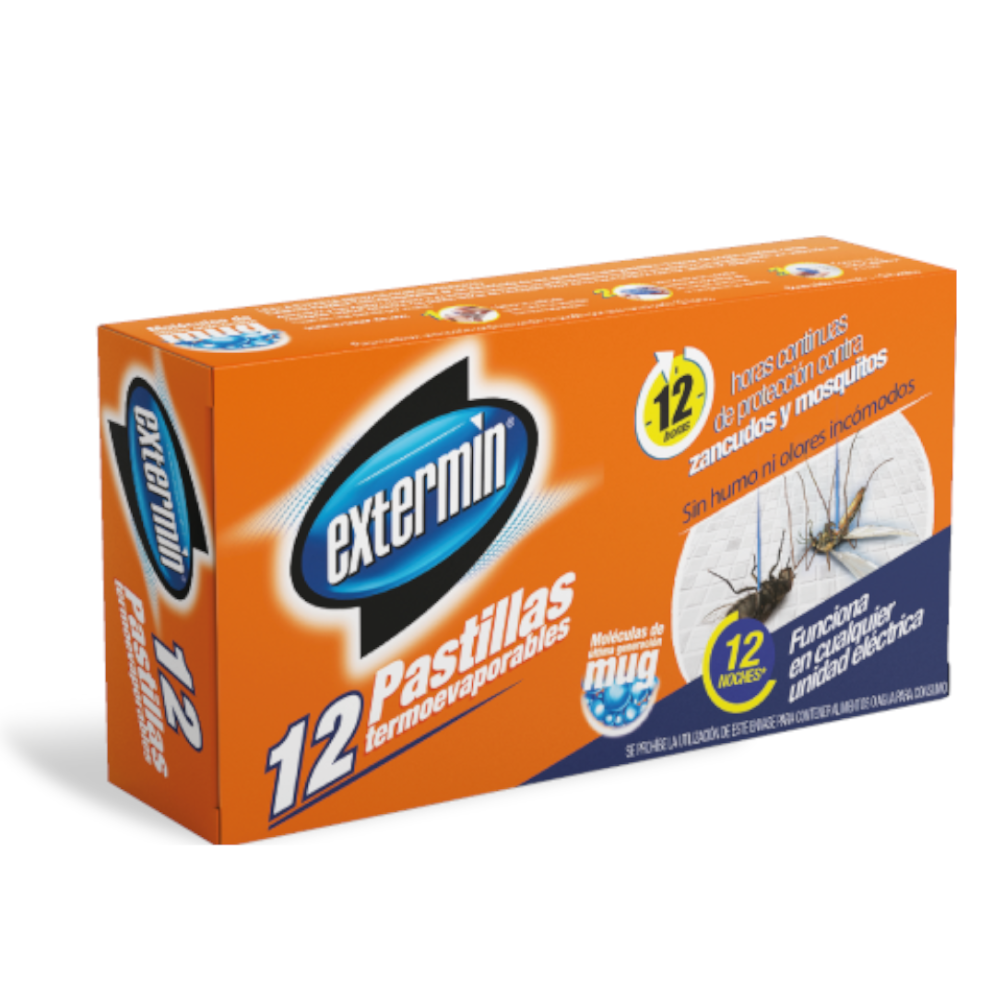 Insecticida Extermin Pastillas 12 Unidades