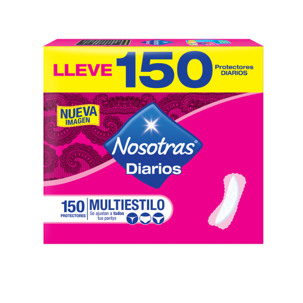 Protectores Nosotras Multiestilo 150 Unidades