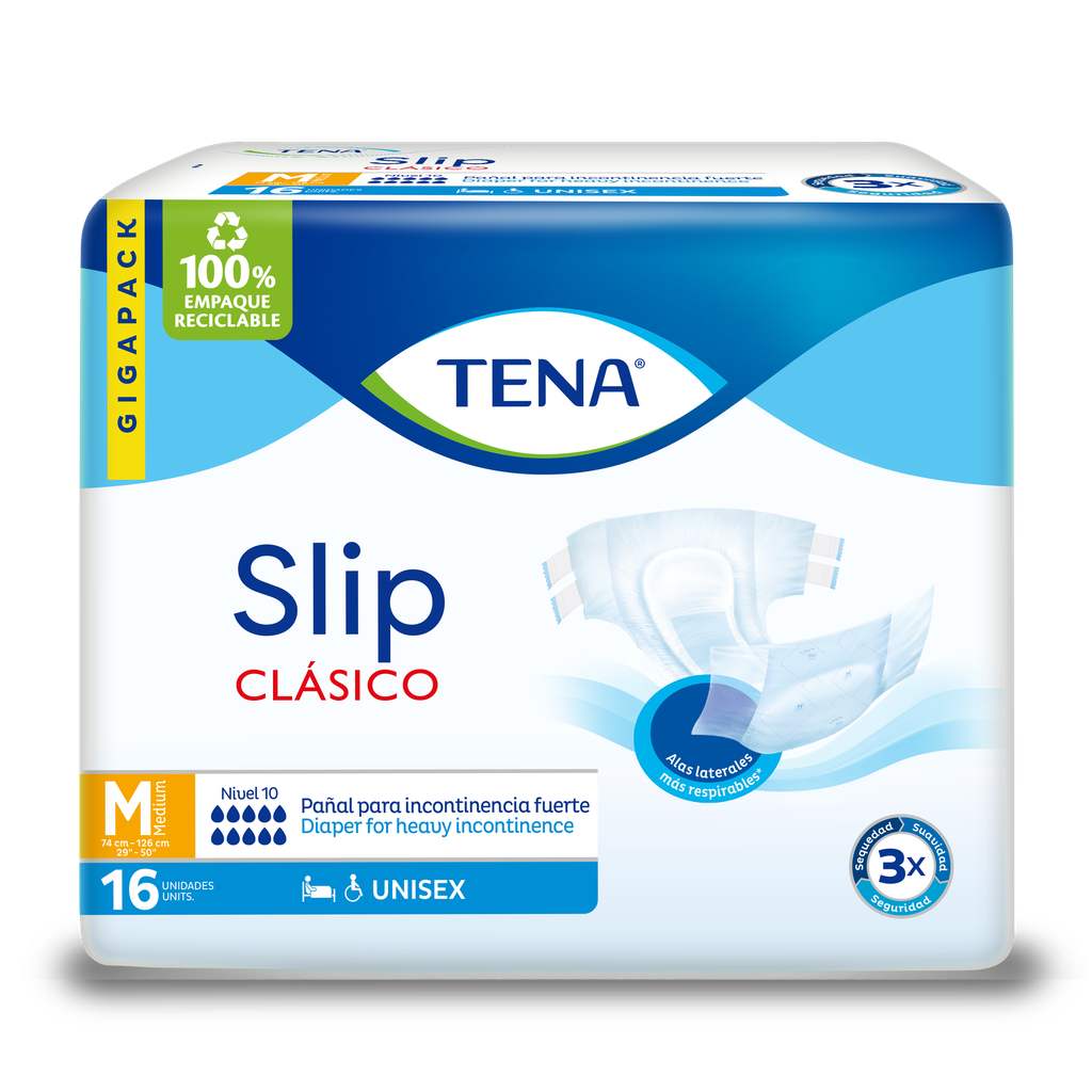 Tena Slip Clásico Gigapack M Unisex 16 Unidades