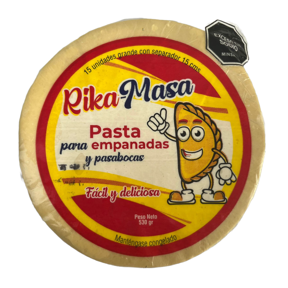 Pasta Para Empanada Rika Masa 15 Unidades 530Gr