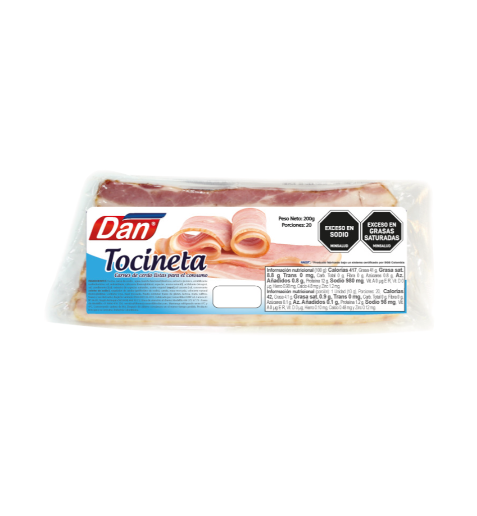 Tocineta Dan 200Gr