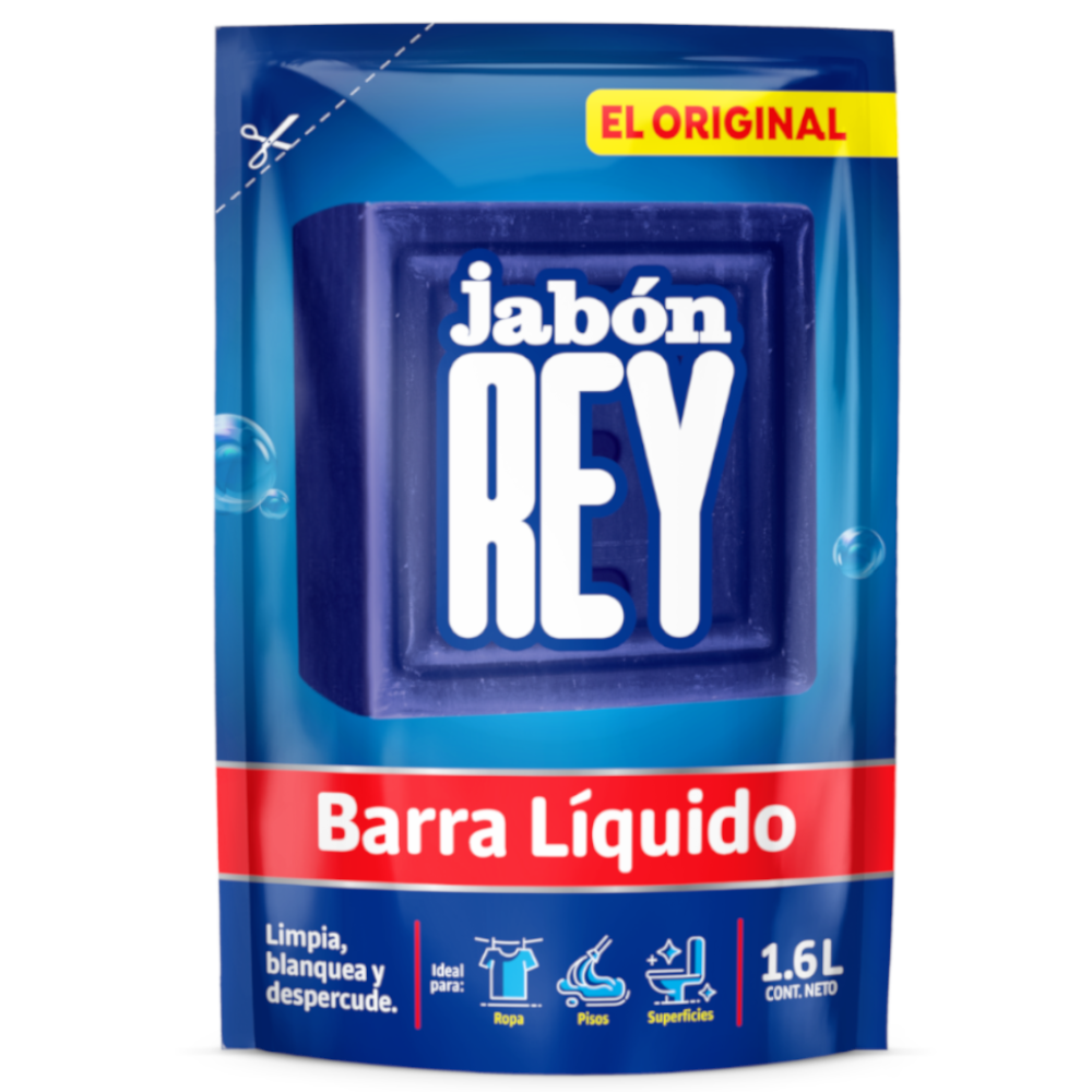 Jabón Rey Barra Liquido Doypak 1600Ml