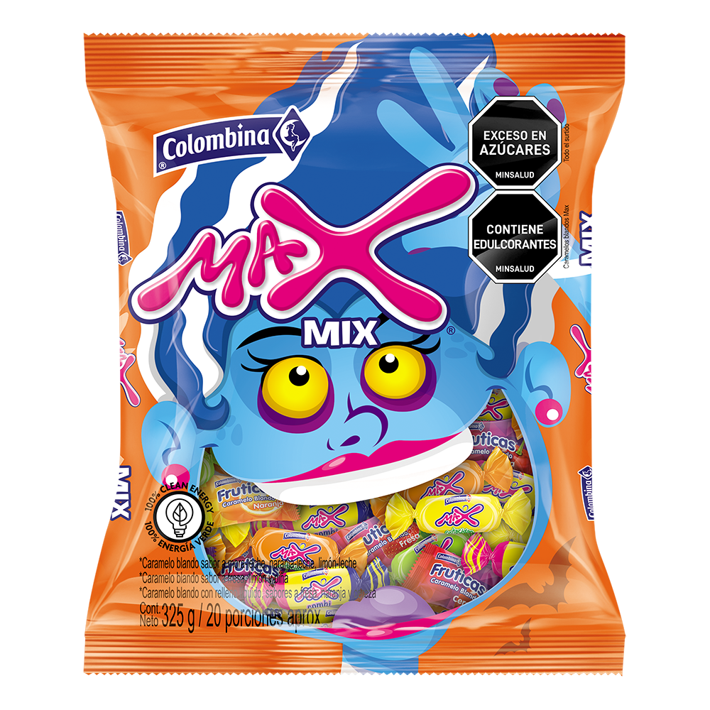 Caramelos Max Mix Colombina 20 Unidades 325Gr