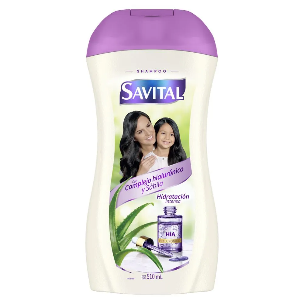 Shampoo Savital Complejo Hialurónico Y Sábila 510Ml