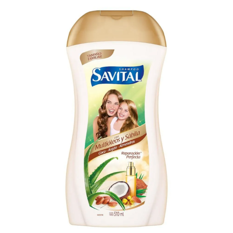 Shampoo Savital Multióleos Y Sábila 510Gr