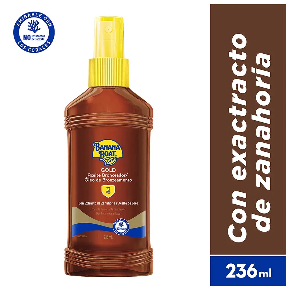 Aceite Bronceador Banana Boat Spf4 236Ml