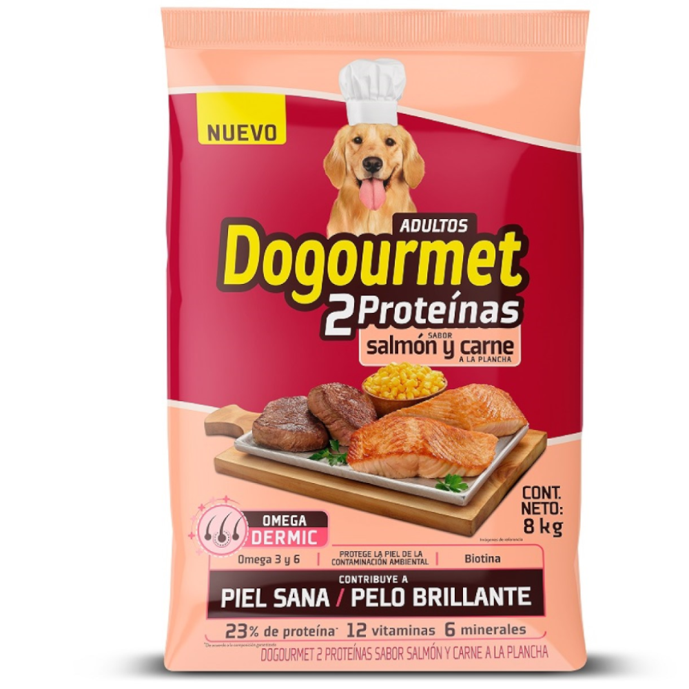 Dogourmet  Adultos 2 Proteínas Salmón Y Carne A La Plancha 8000Kg