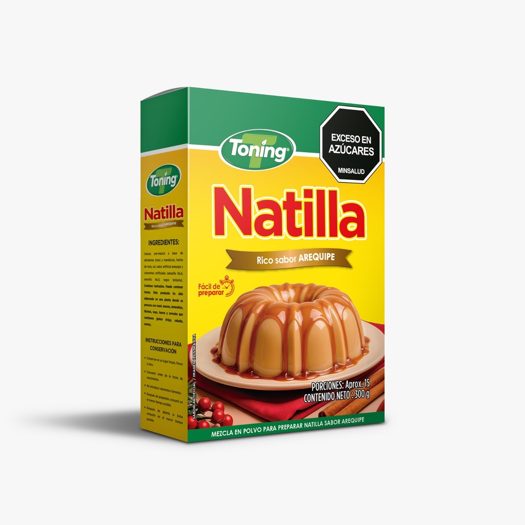 Natilla Toning Arequipe Navidad 300Gr