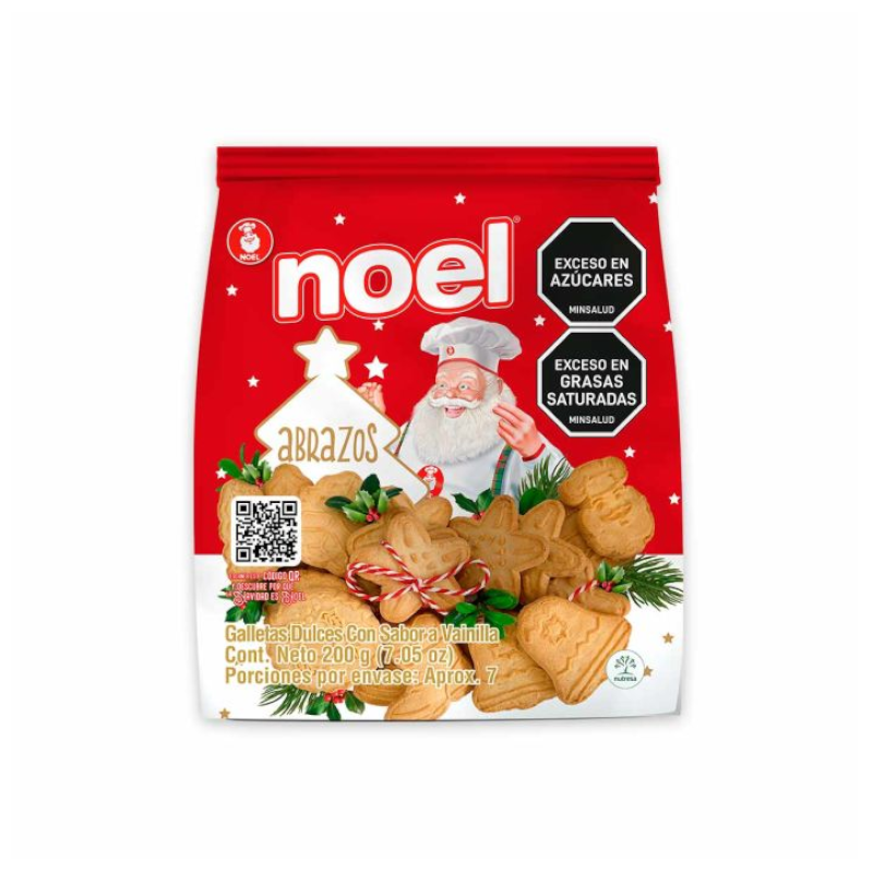 Galleta Navidad Noel Bolsa 200Gr