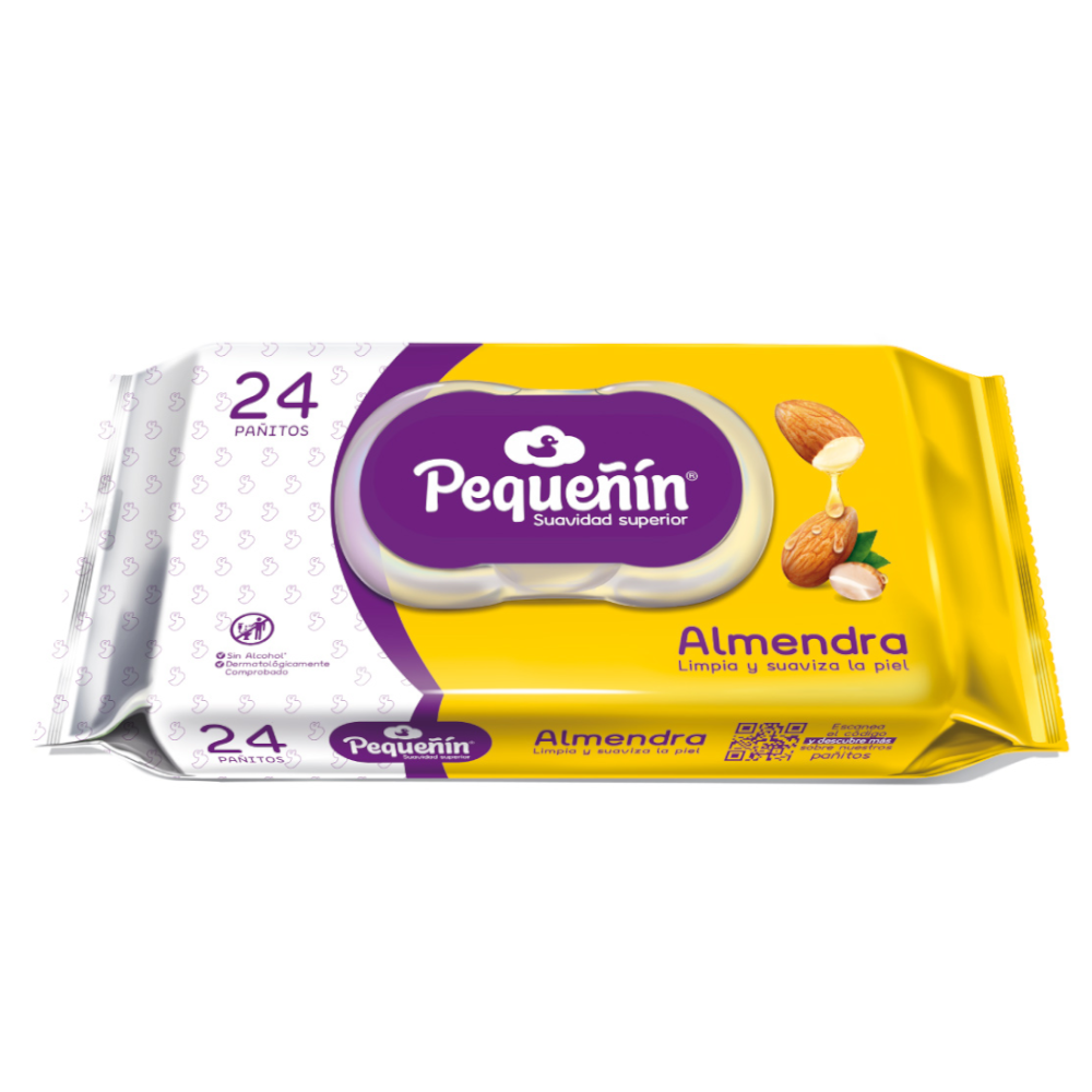 Pañitos Húmedos Pequeñín Almendra 24 Unidades