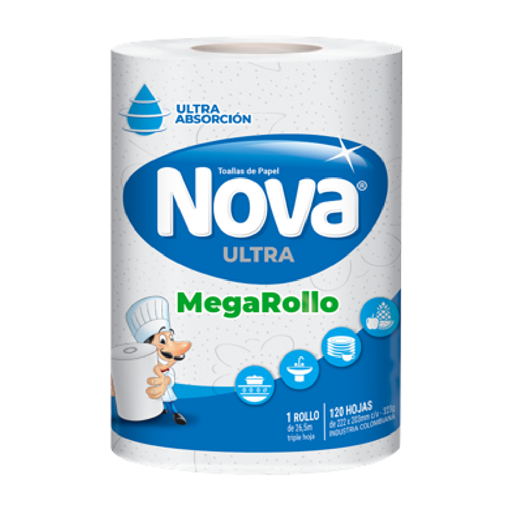 Toalla Cocina Nova Ultra Megarollo 1 Unidad