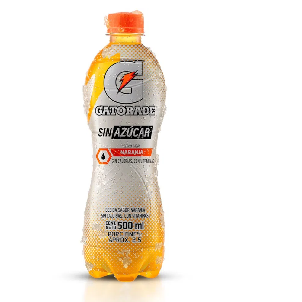 Gatorade Naranja Sin Azúcar 500Ml