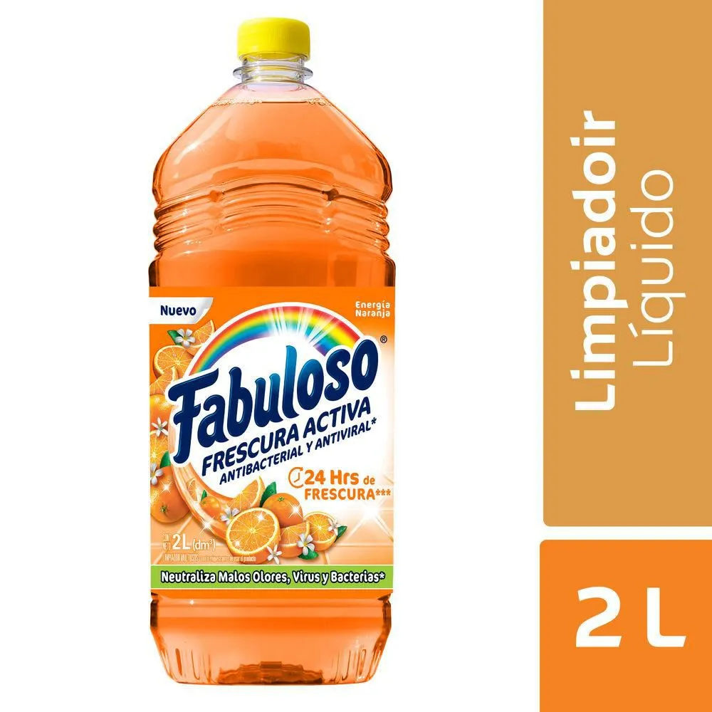 Limpiador Líquido Fabuloso Energía Naranja 2000Ml