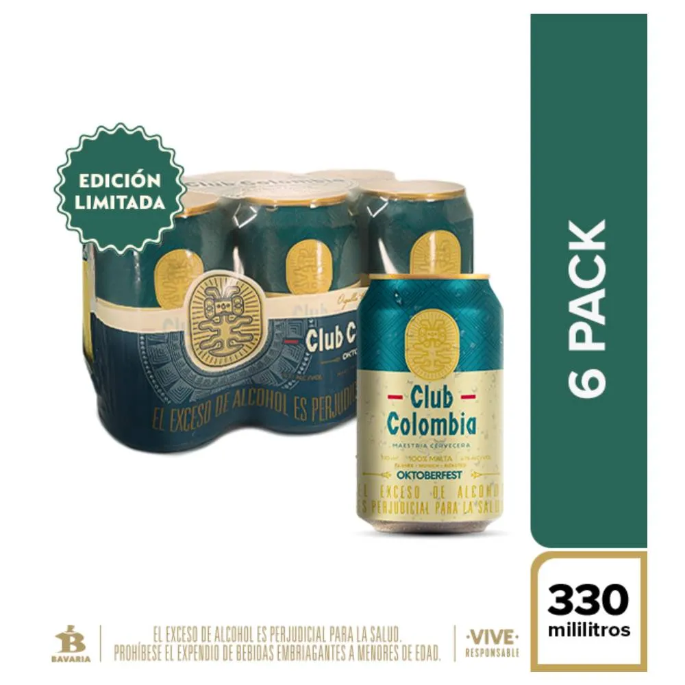 Cerveza Club Colombia Oktoberfest 330Ml 6 Unidades