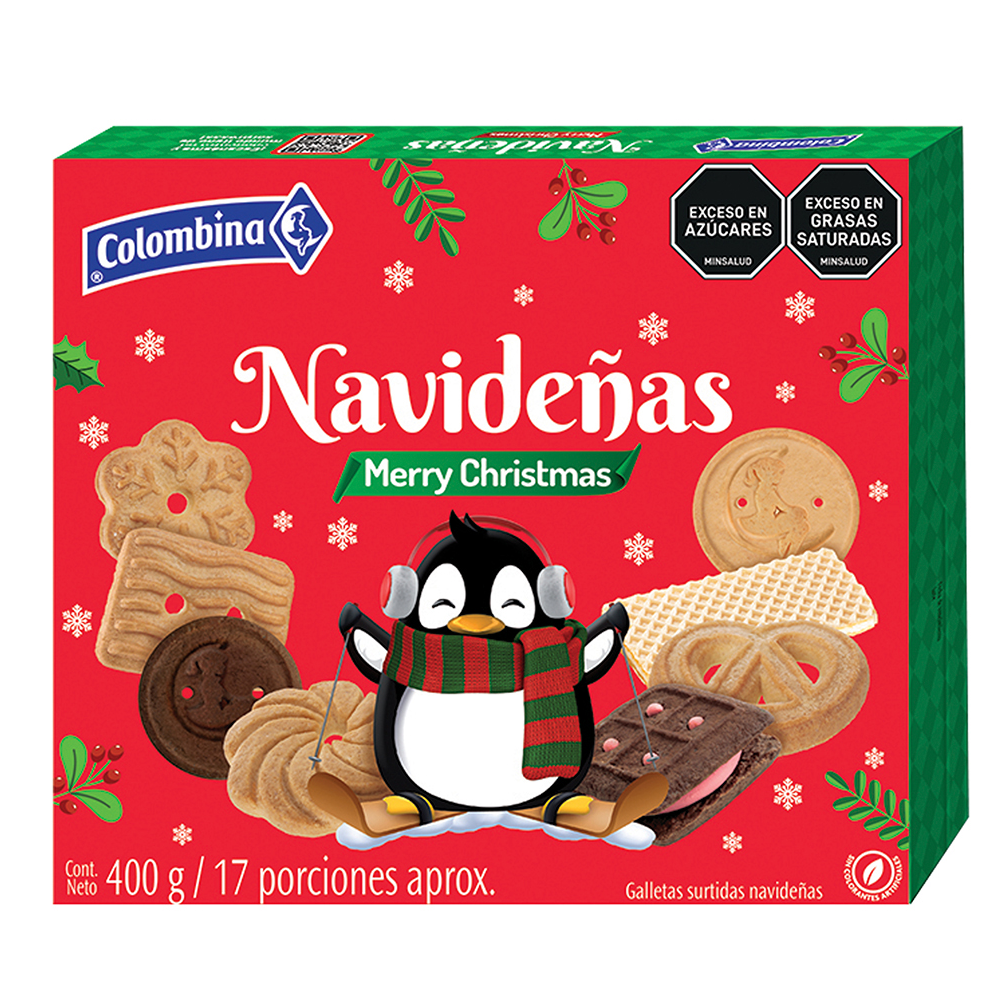 Galleta Colombina  Navidad Plegadiza  400Gr
