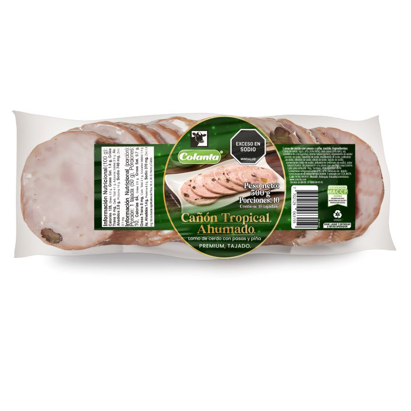 Cañon Tropical Ahumado Colanta Navidad 500Gr