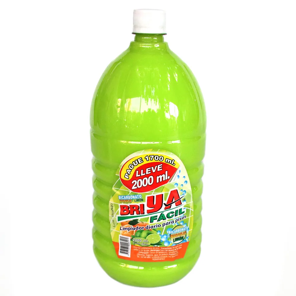 Limpiador Líquido Briyafacil Bicarbonato, Naranja Y Limón 2000Ml